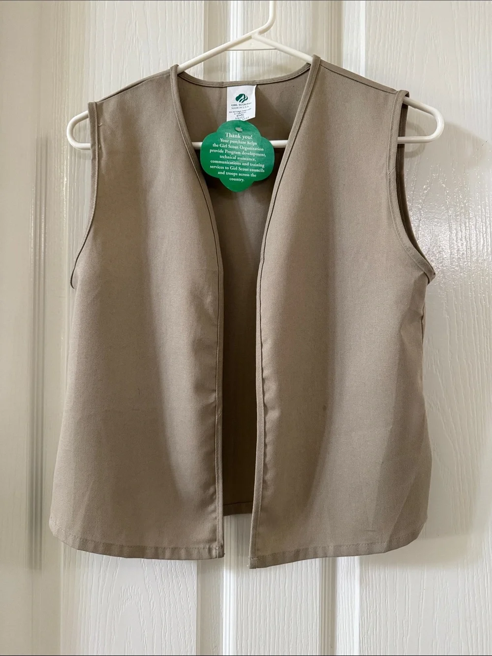 Girl Scouts Cadette Senior Ambassador Khaki Vest Teen Small